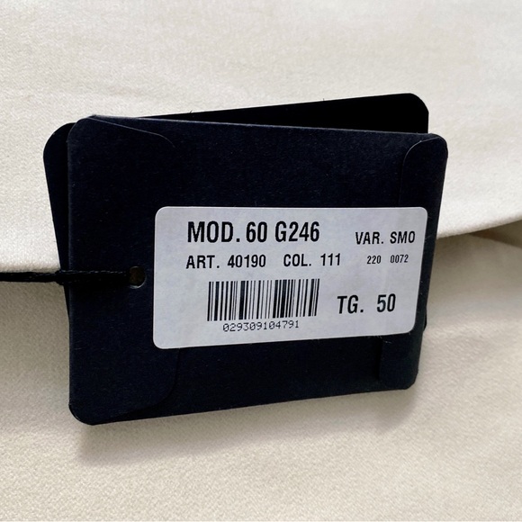 Costume National Cream Suede Tuxedo tux - Picture 11 of 14